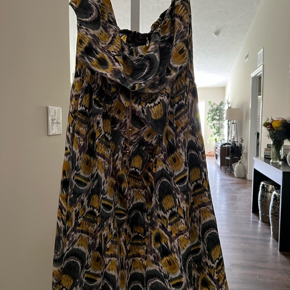 Stylish Multicolor Patterned Dress